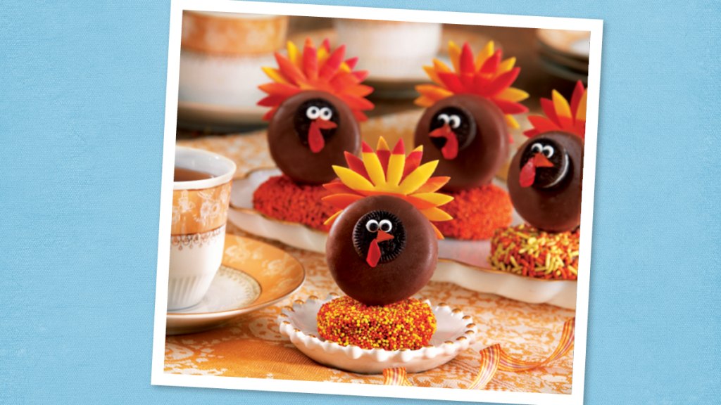 Chocolate Turkey Cookie Stacks (Thanksgiving Cookies)