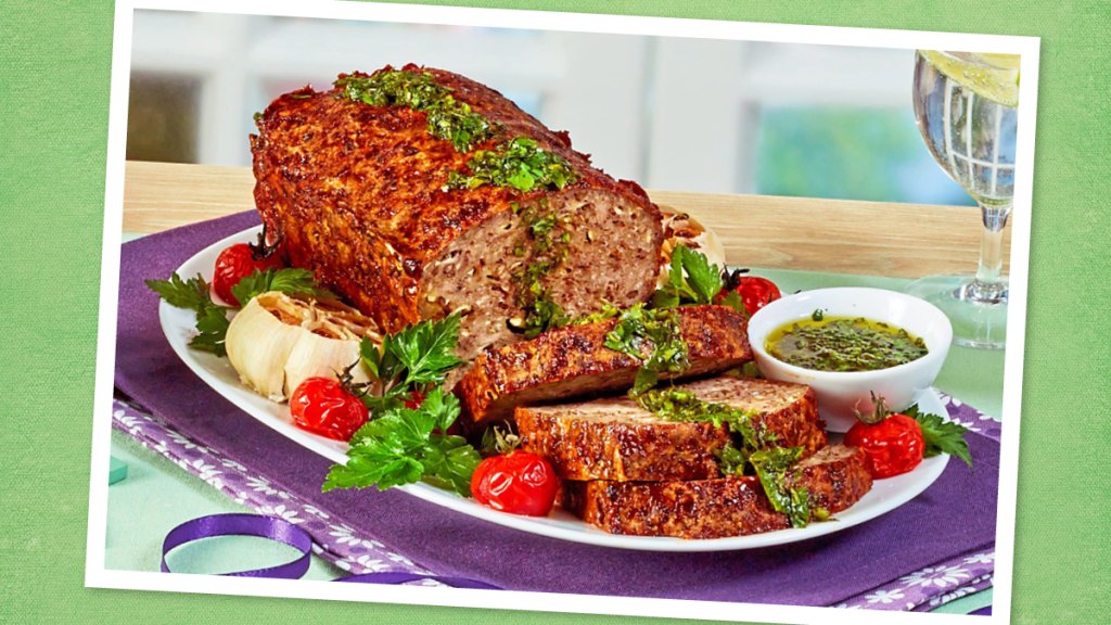 Healthy Ground Chicken Recipes: Chimichurri Chicken Meatloaf