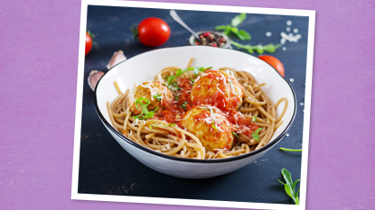 Healthy Ground Chicken Recipes: Spaghetti and Chicken Meatballs