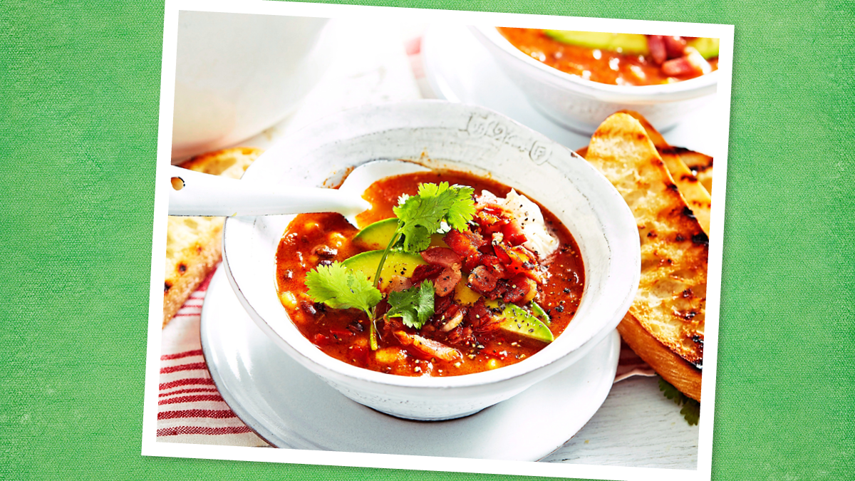 Smoky Ancho Turkey Chili recipe using Thanksgiving leftovers