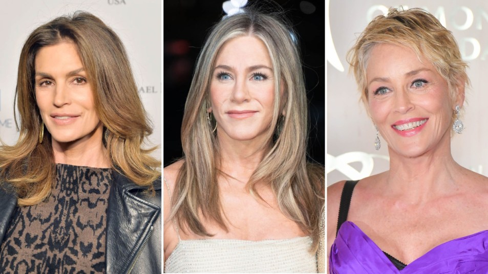 Cindy Crawford, Jennifer Aniston, Sharon Stone