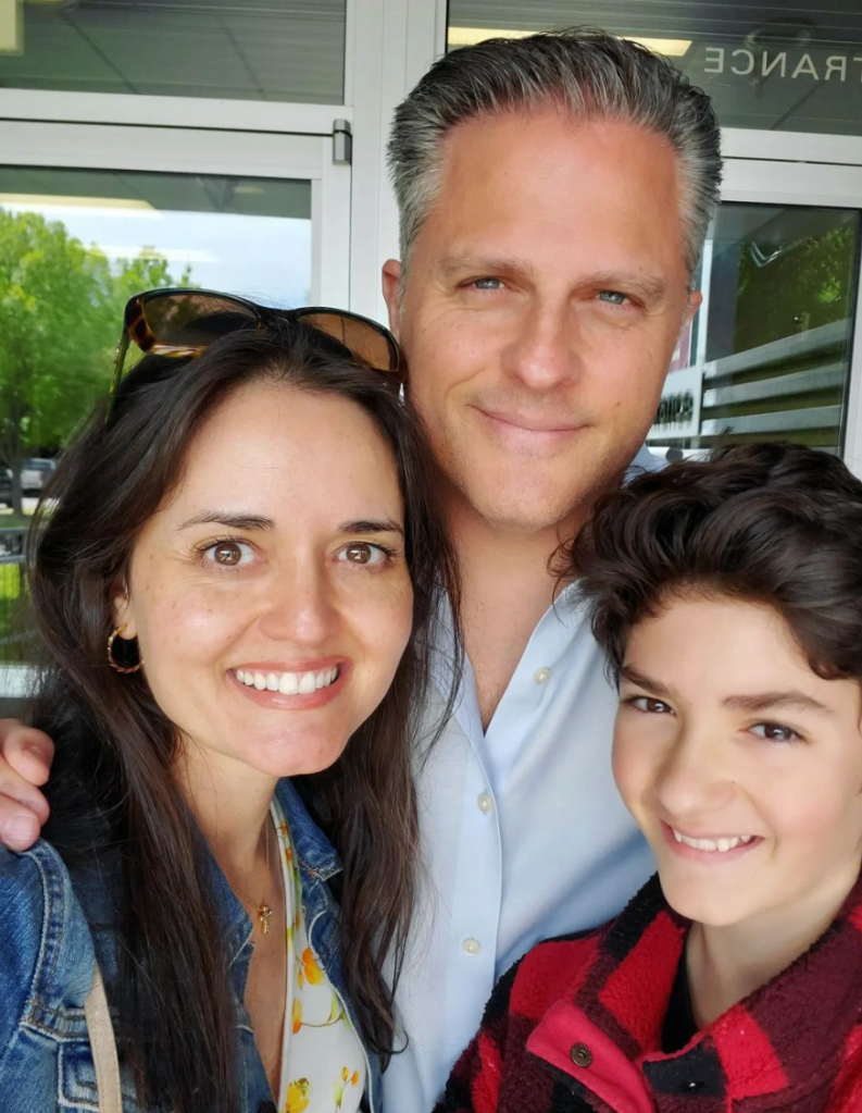 Danica McKellar with her family