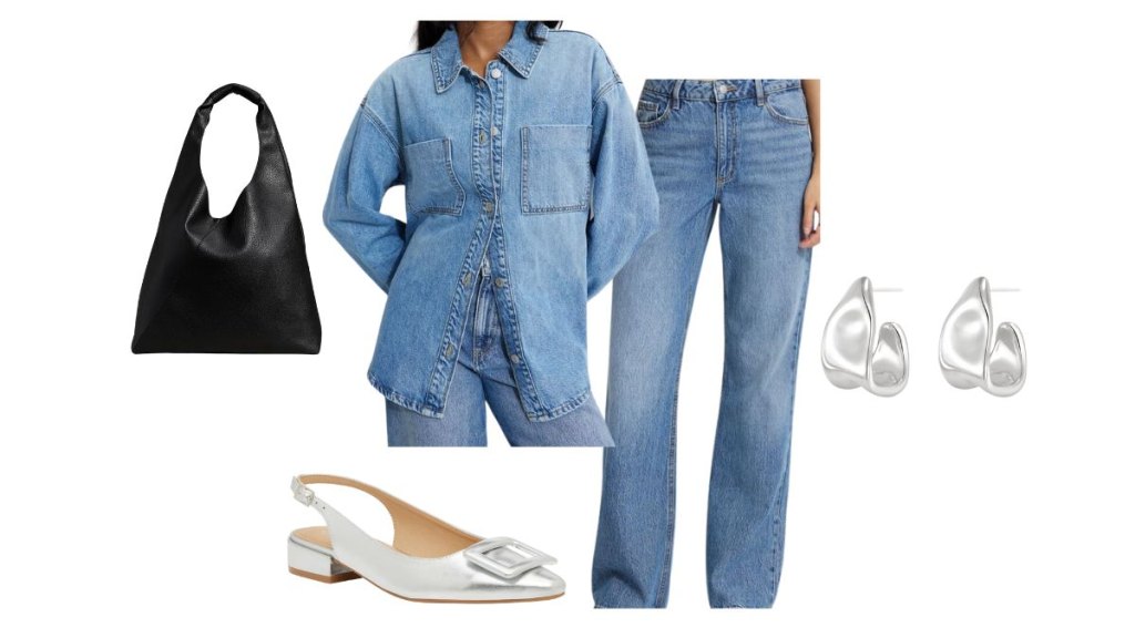 Thanksgiving outfit Canadian tuxedo and metallics