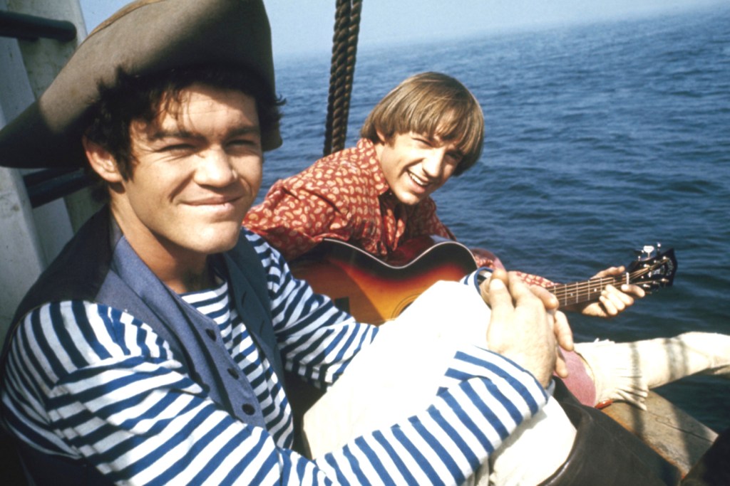 Micky Dolenz and Peter tork filming The Monkees TV Show