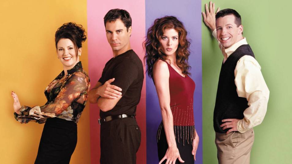 The Cast of “Will & Grace” posing for a promo shot