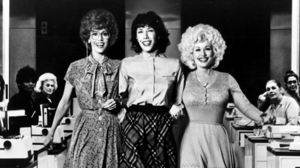 Jane Fonda, Lily Tomlin and Dolly Parton, '9 to 5', 1980