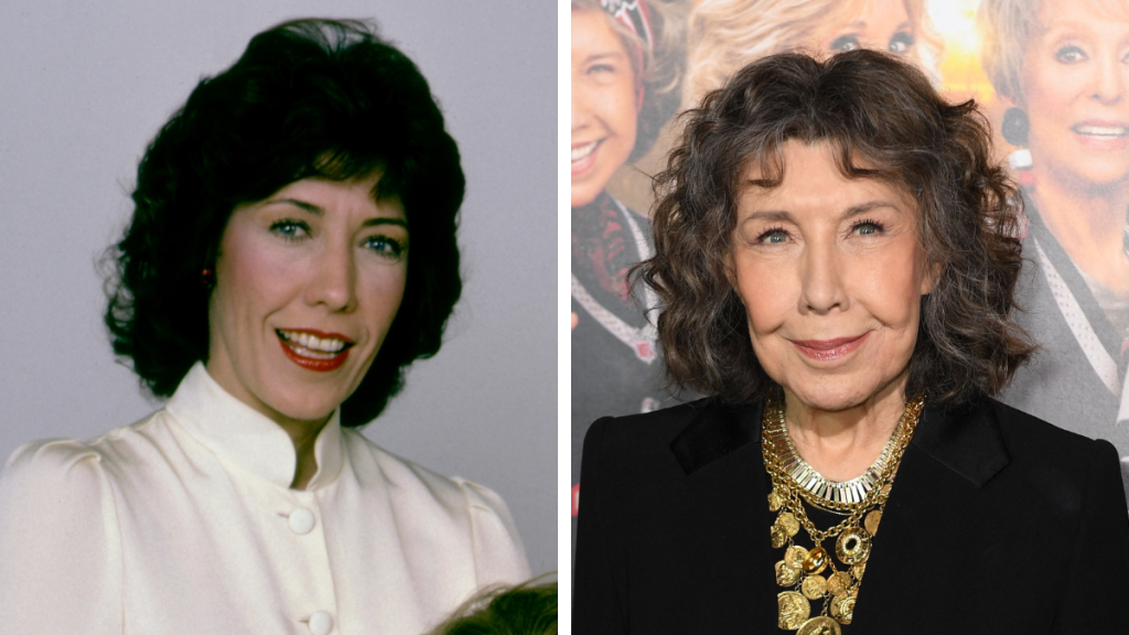 Lily Tomlin in 1980 and 2023