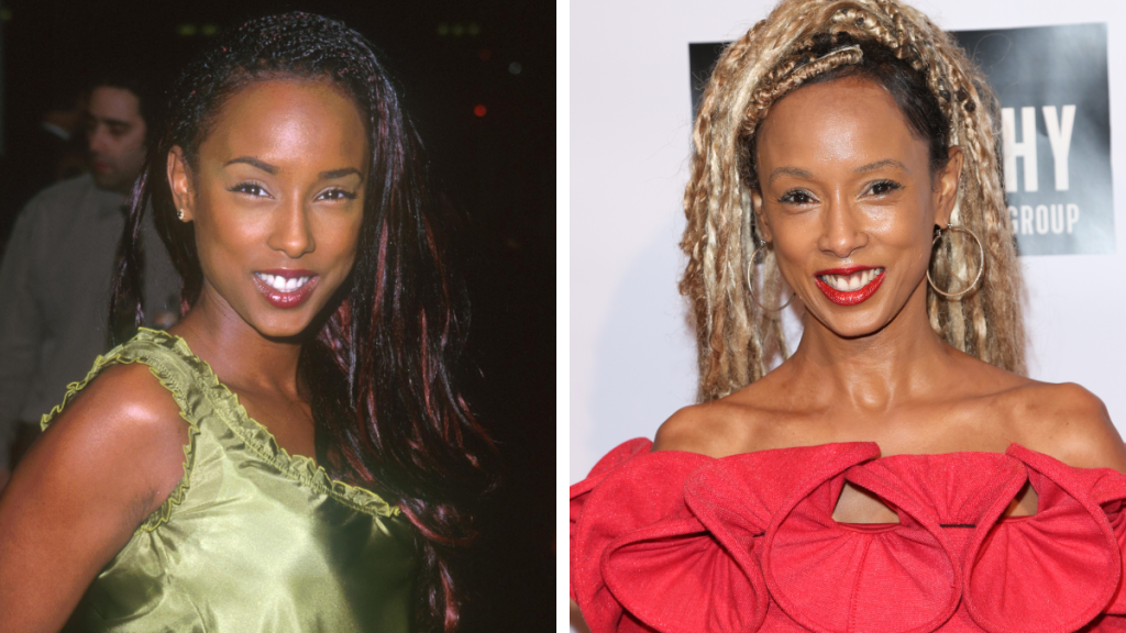 Trina McGee in 1999 and 2018 in the Boy Meets World cast 