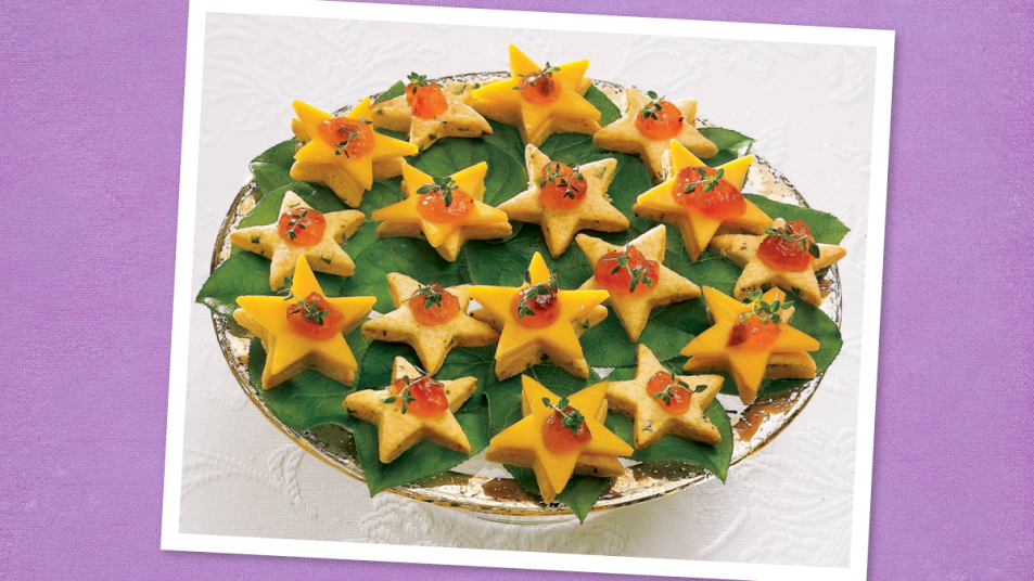 Cornmeal Biscuit Stars (Appetizers for Christmas)