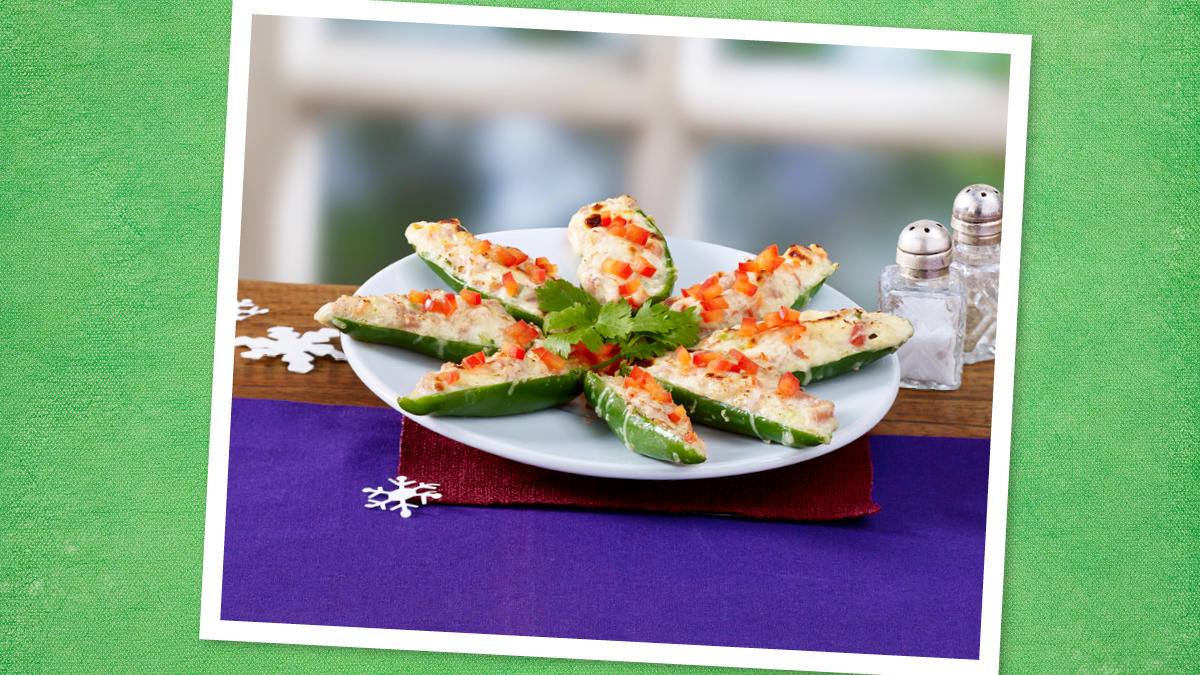 Parmesan-Garlic Stuffed Jalapeños (Appetizers for Christmas)