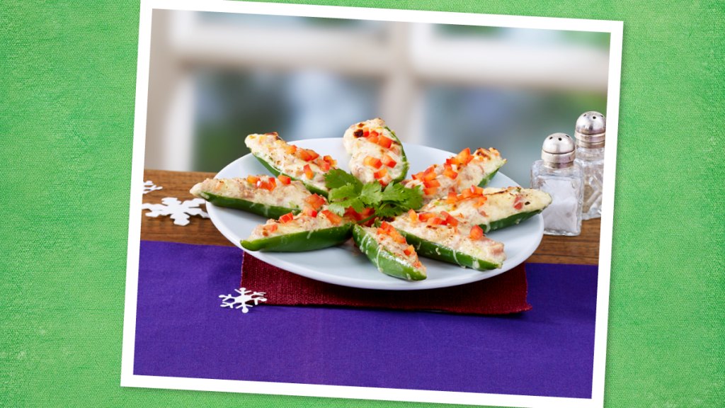 Parmesan-Garlic Stuffed Jalapeños (Appetizers for Christmas)