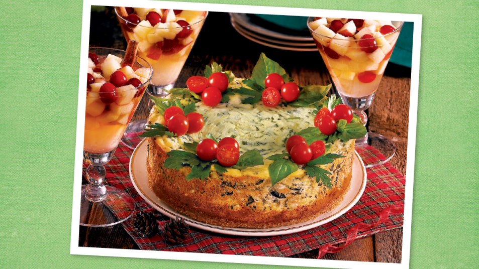 Spinach Artichoke Cheesecake (Appetizers for Christmas)