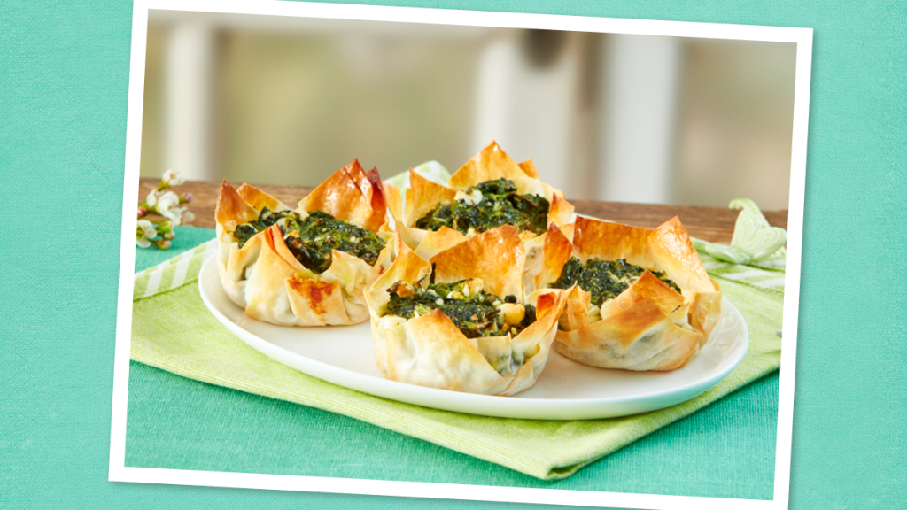 Mini Spinach-Feta Tartlets (Appetizers for Christmas)
