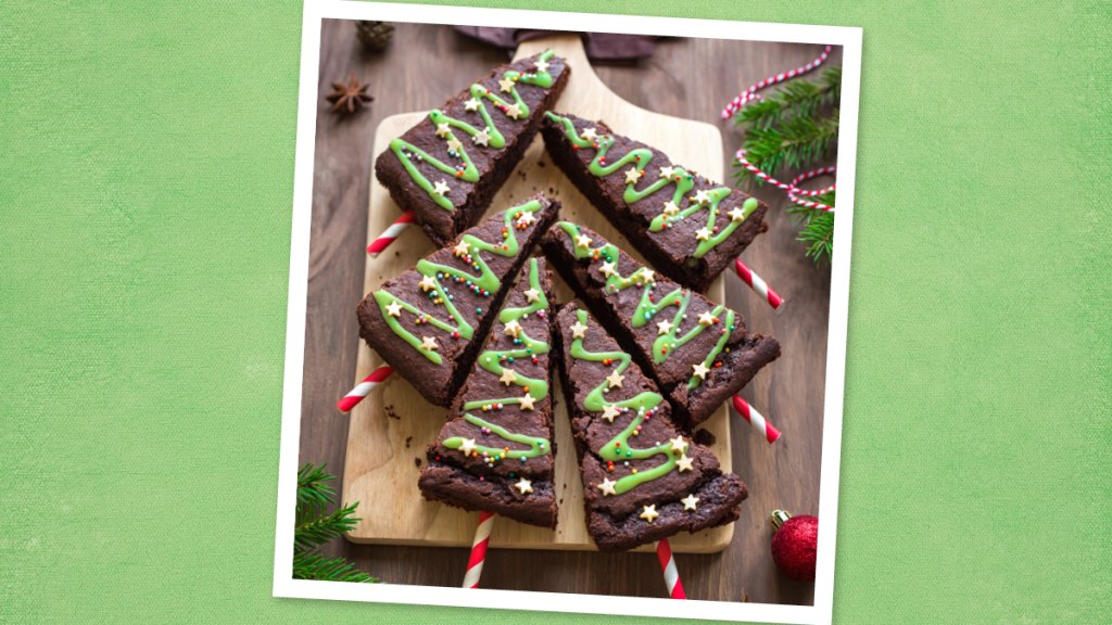 Holiday Brownie Trees(Christmas brownies)