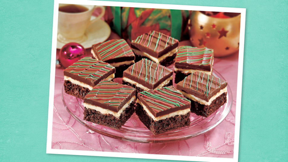 Triple Decker Brownie Fudge (Christmas brownies)
