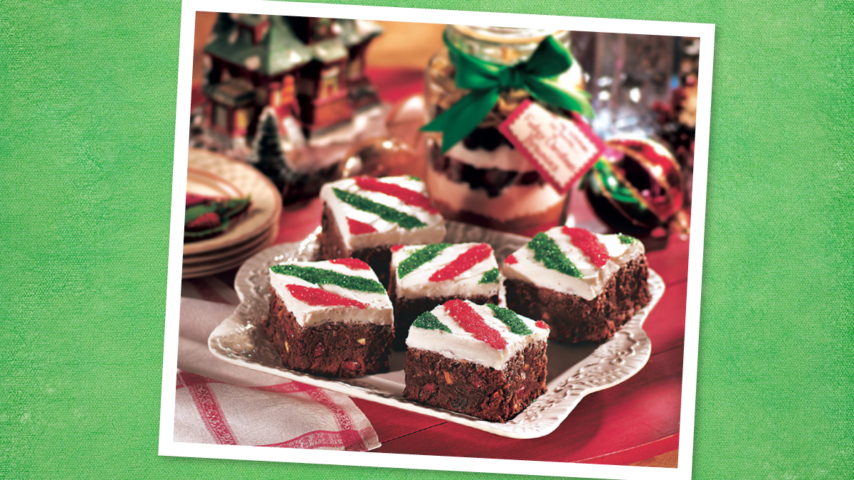 Cranberry-Almond Brownies (Christmas brownies)