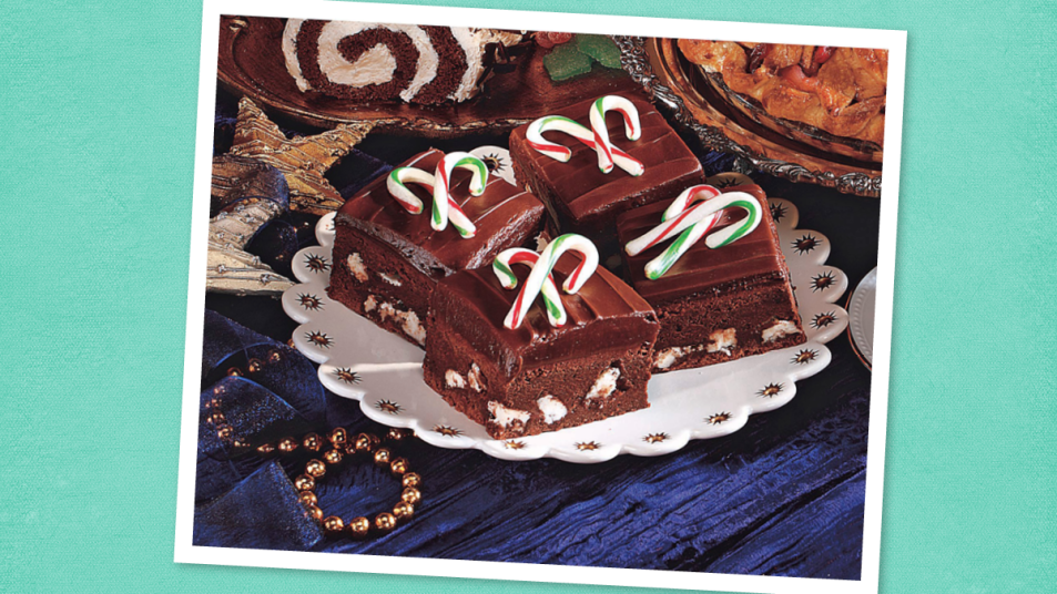 Peppermint Patty Brownies (Christmas brownies)