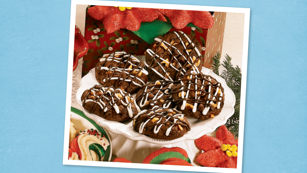 Chocolate-Walnut Brownie Cookies (Christmas brownies)