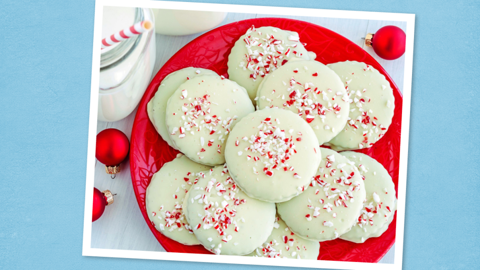 Peppermint Marshmallow Cookies (easy christmas cookie recipes with few ingredients)