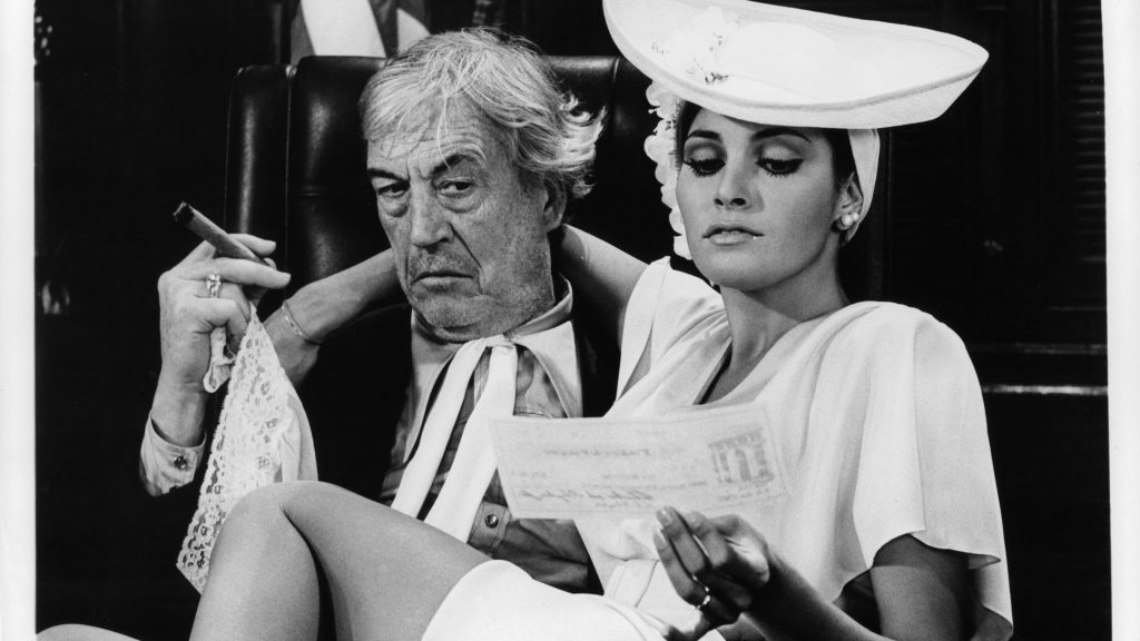 John Huston, Raquel Welch, Myra Breckinridge, 1970 