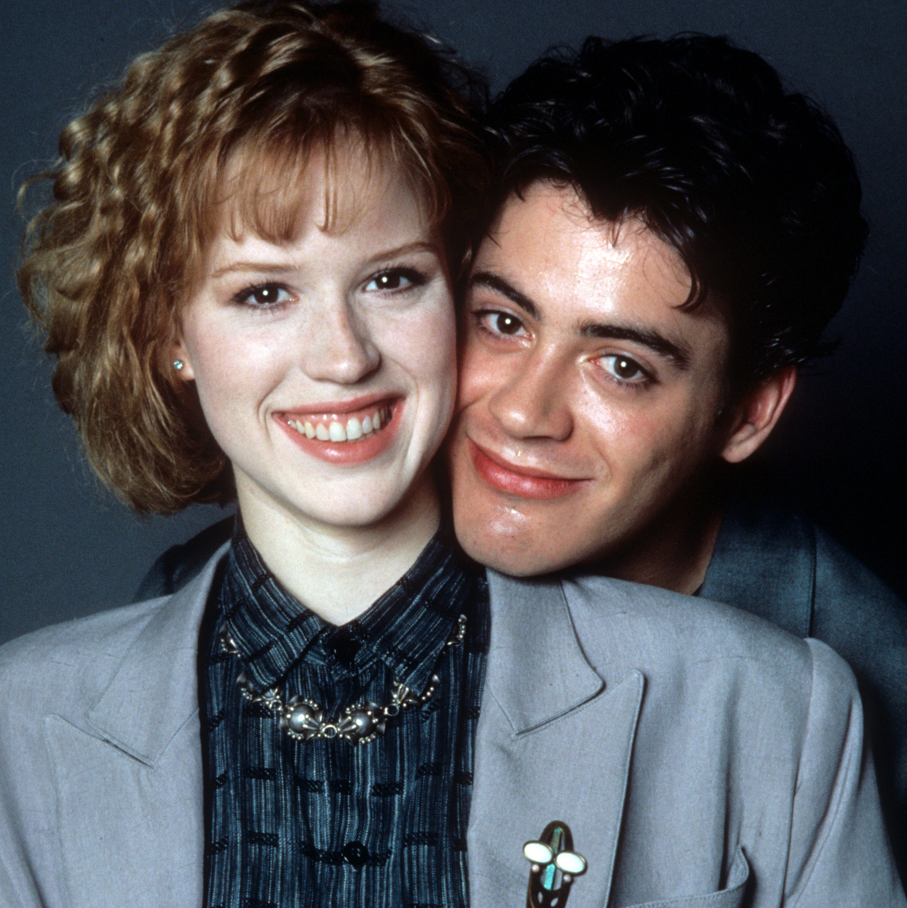 Molly Ringwald and Robert Downey Jr in publicity portrait for The Pick-Up Artist, 1987