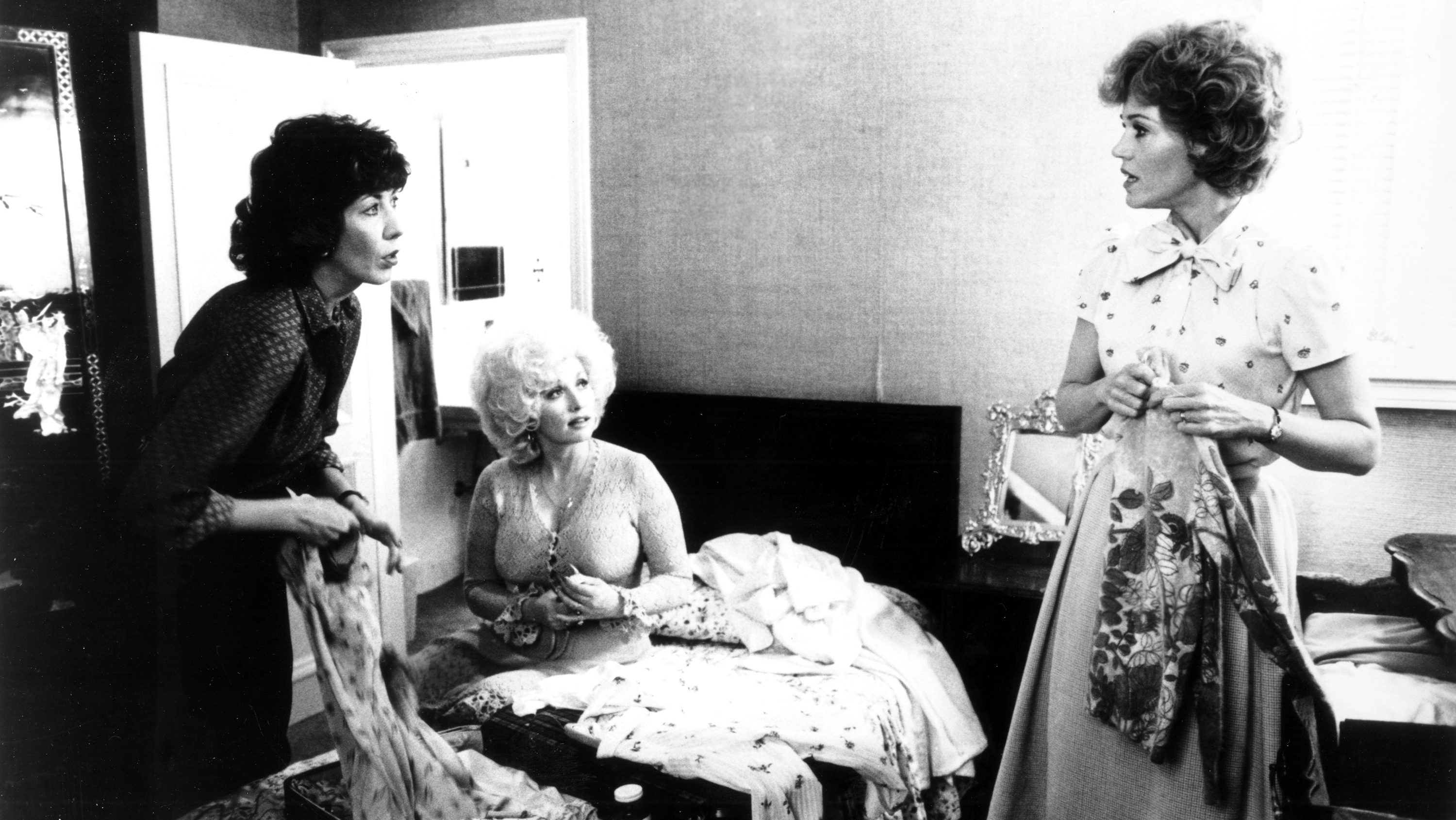 Lily Tomlin, Dolly Parton and Jane Fonda, 9 to 5, 1980