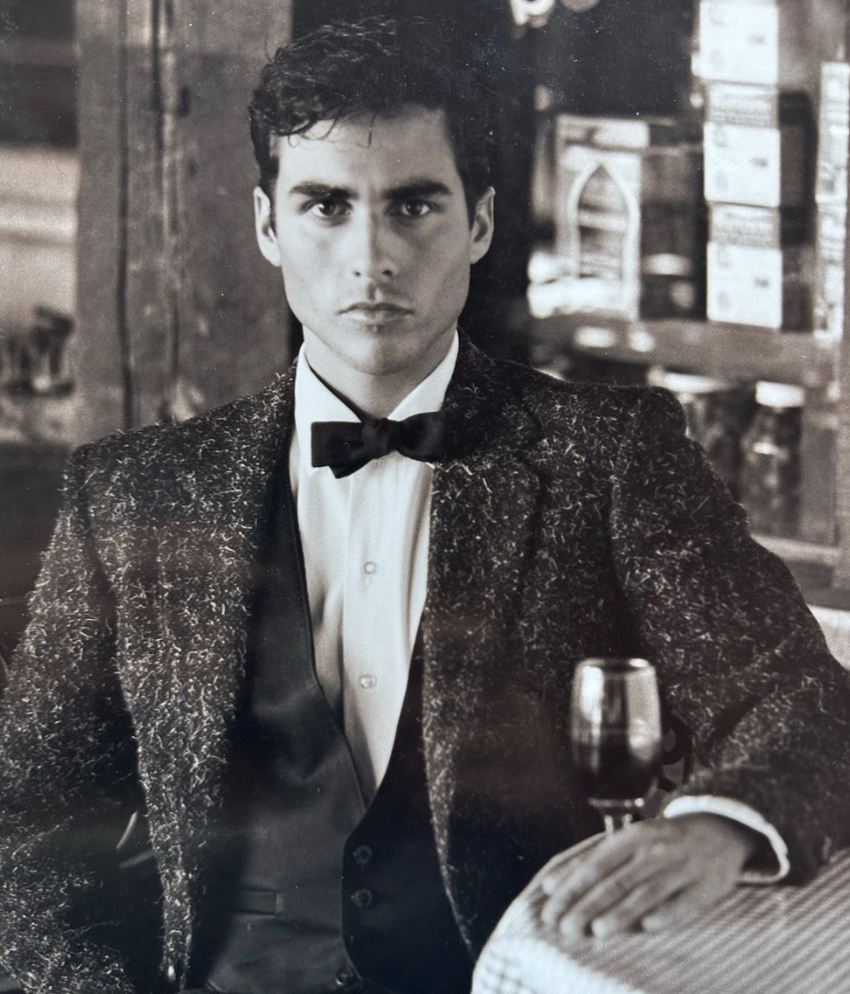 Maurice Benard poses as a model in his twenties