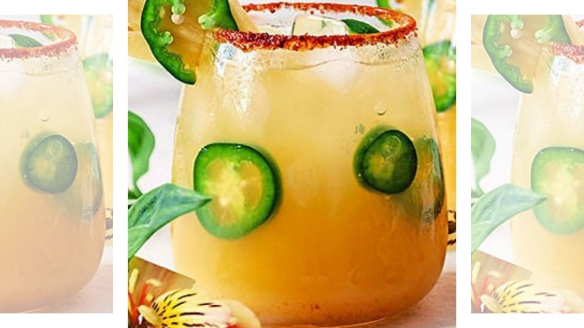 Spicy Pineapple Margaritas recipe featured image