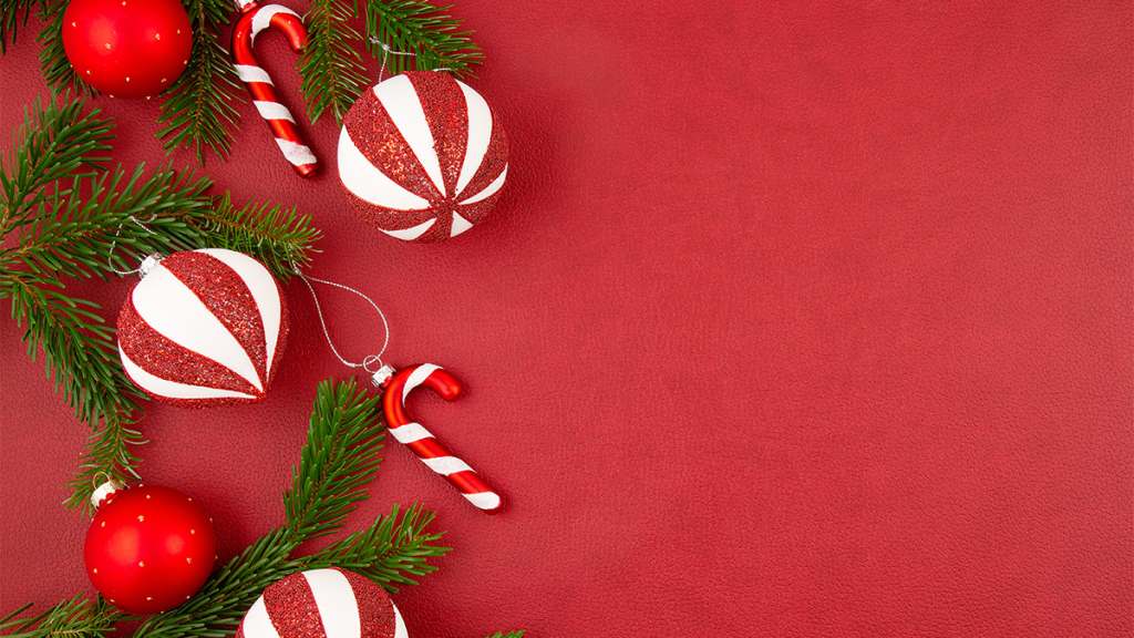 candy cane holiday ornament