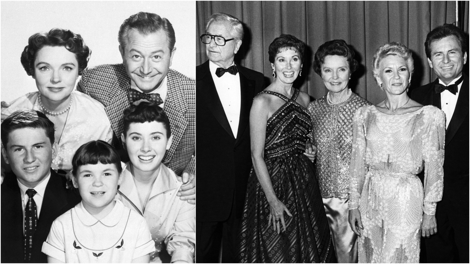 The cast of 'Father Knows Best' in the 1950s and again in 1984 at the 36th Annual Primetime Emmy Awards