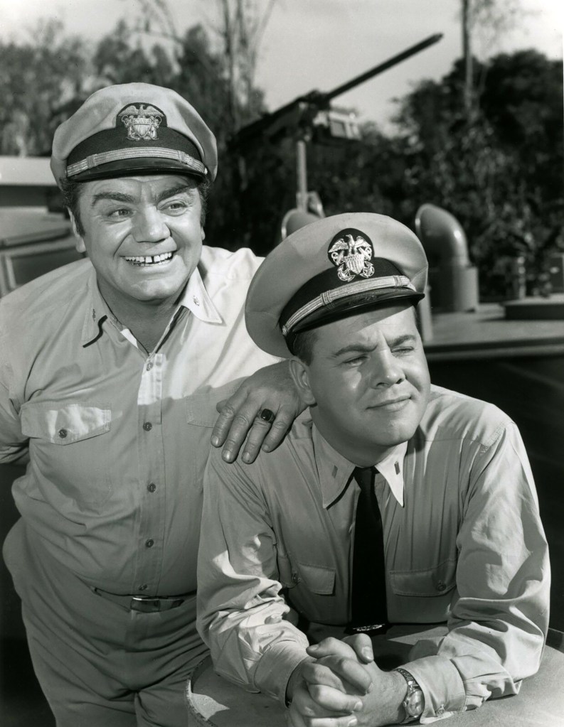 Ernest Borgnine and Tim Conway Cast of McHale's Navy