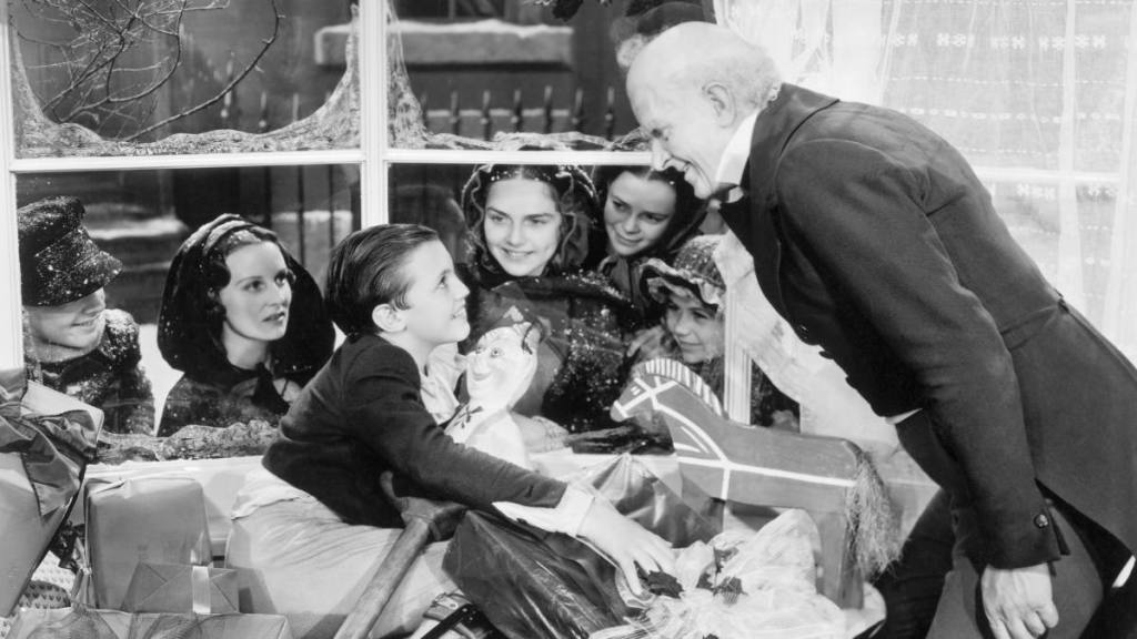 Scene from the 1938 motion picture A Christmas Carol.
