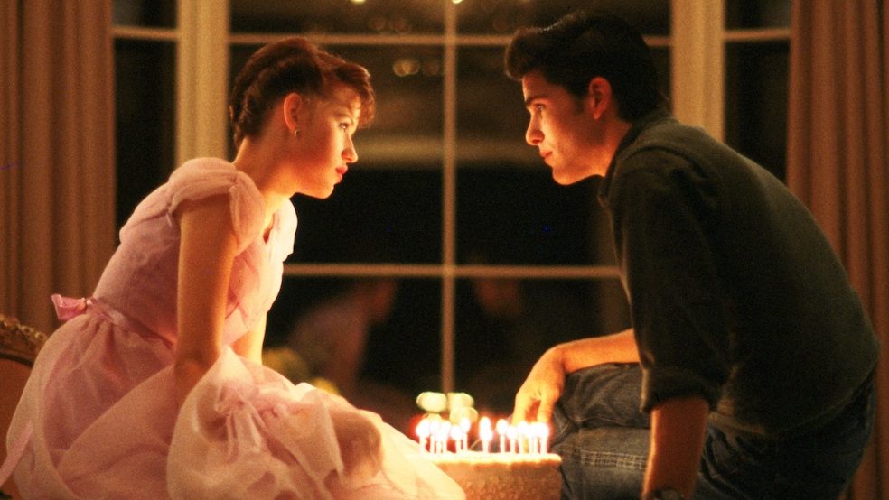 Molly Ringwald and Michael Schoeffling in Sixteen Candles, 1984