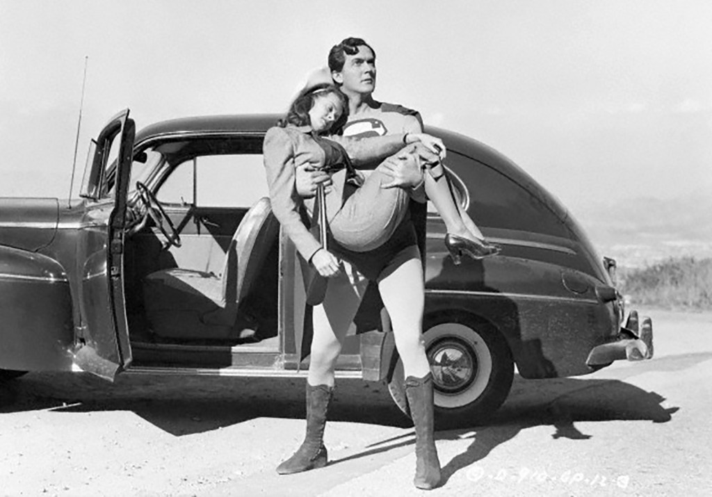 Kirk Alyn and Noel Neill in the 1948 Superman serial.