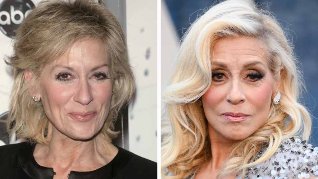 Judith Light from the Ugly Betty cast. Left: 2007; Right: 2023