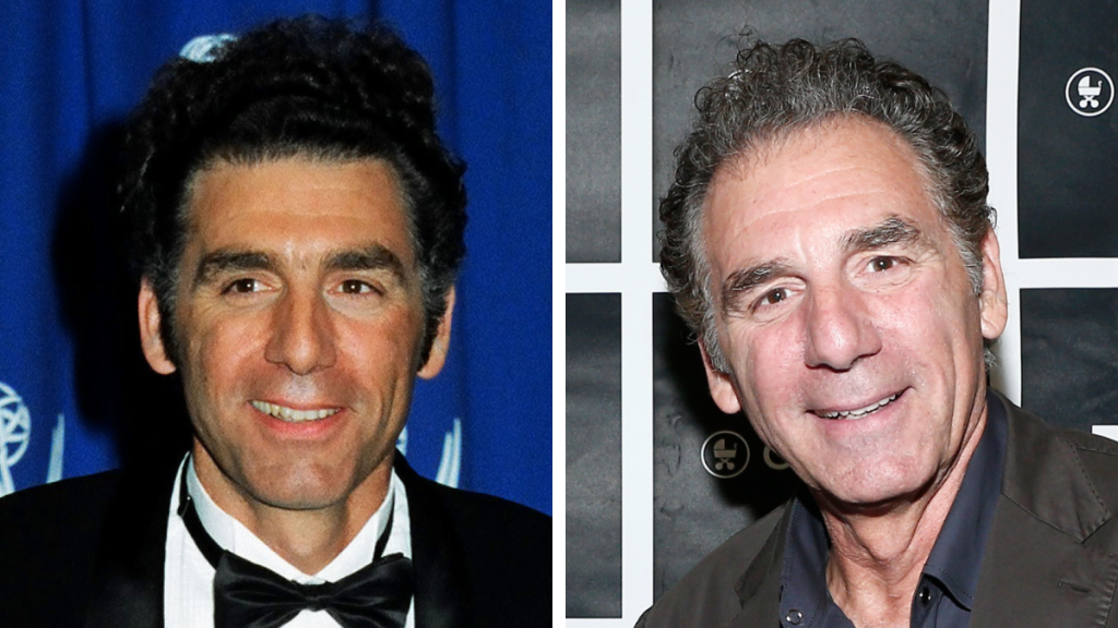 Michael Richards in 1993 and 2016
