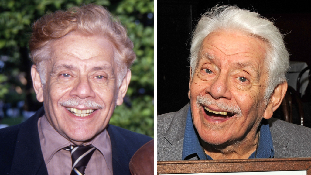 Jerry Stiller in 1993 and 2015