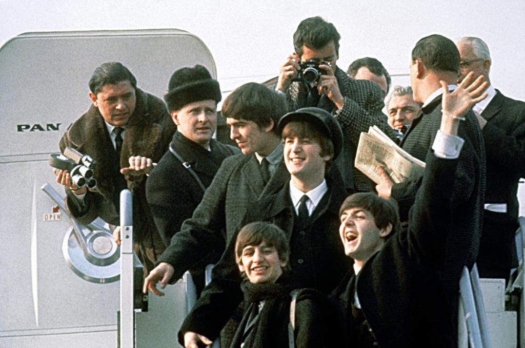 John, Paul, George and Ringo arrive in America