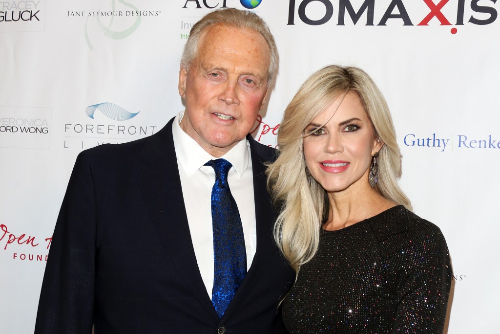 Lee Majors and wife