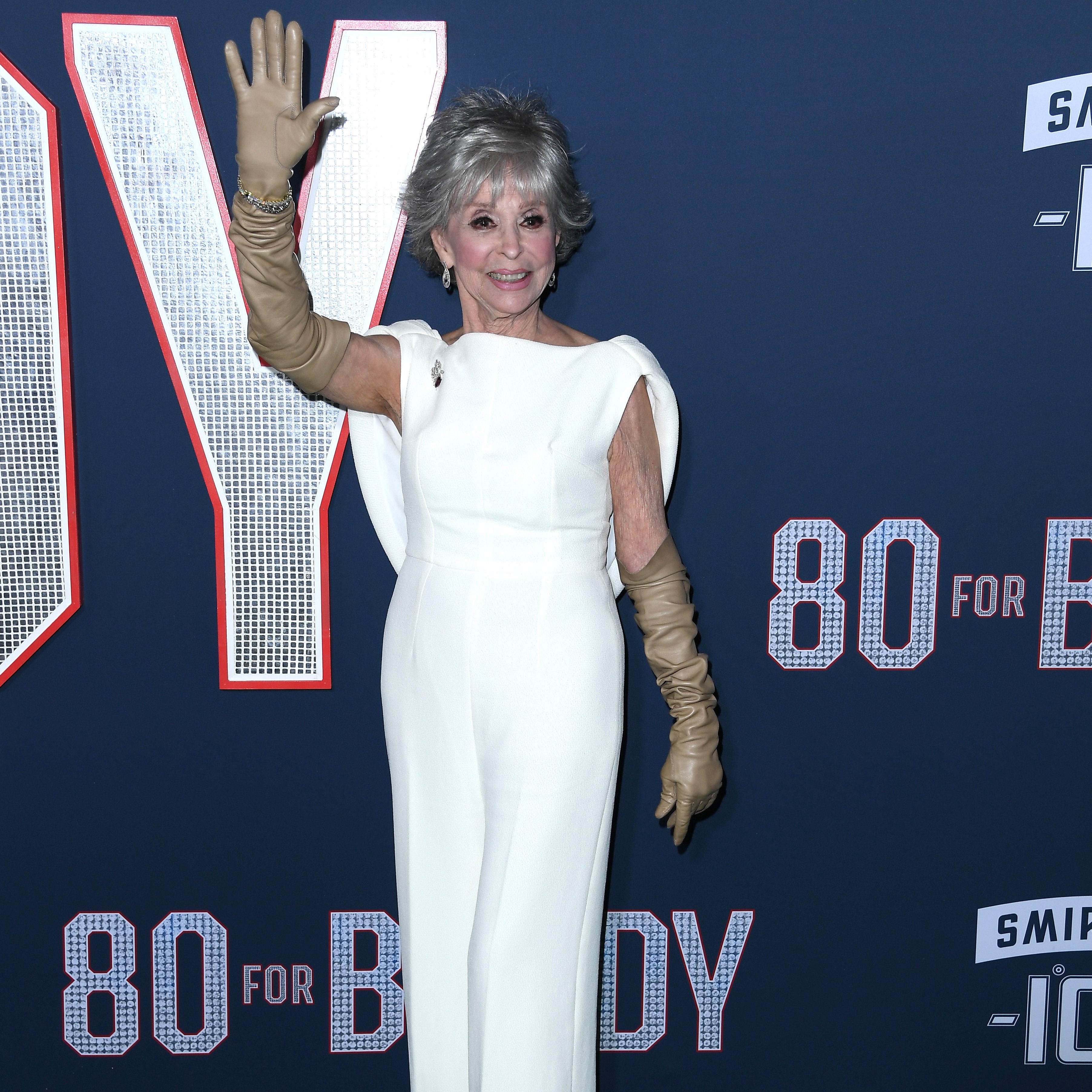Rita Moreno at the premiere of 80 For Brady, 2023 