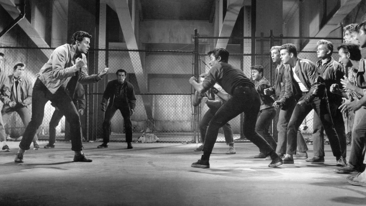 Rumble Scene in the Original West Side Story, 1961