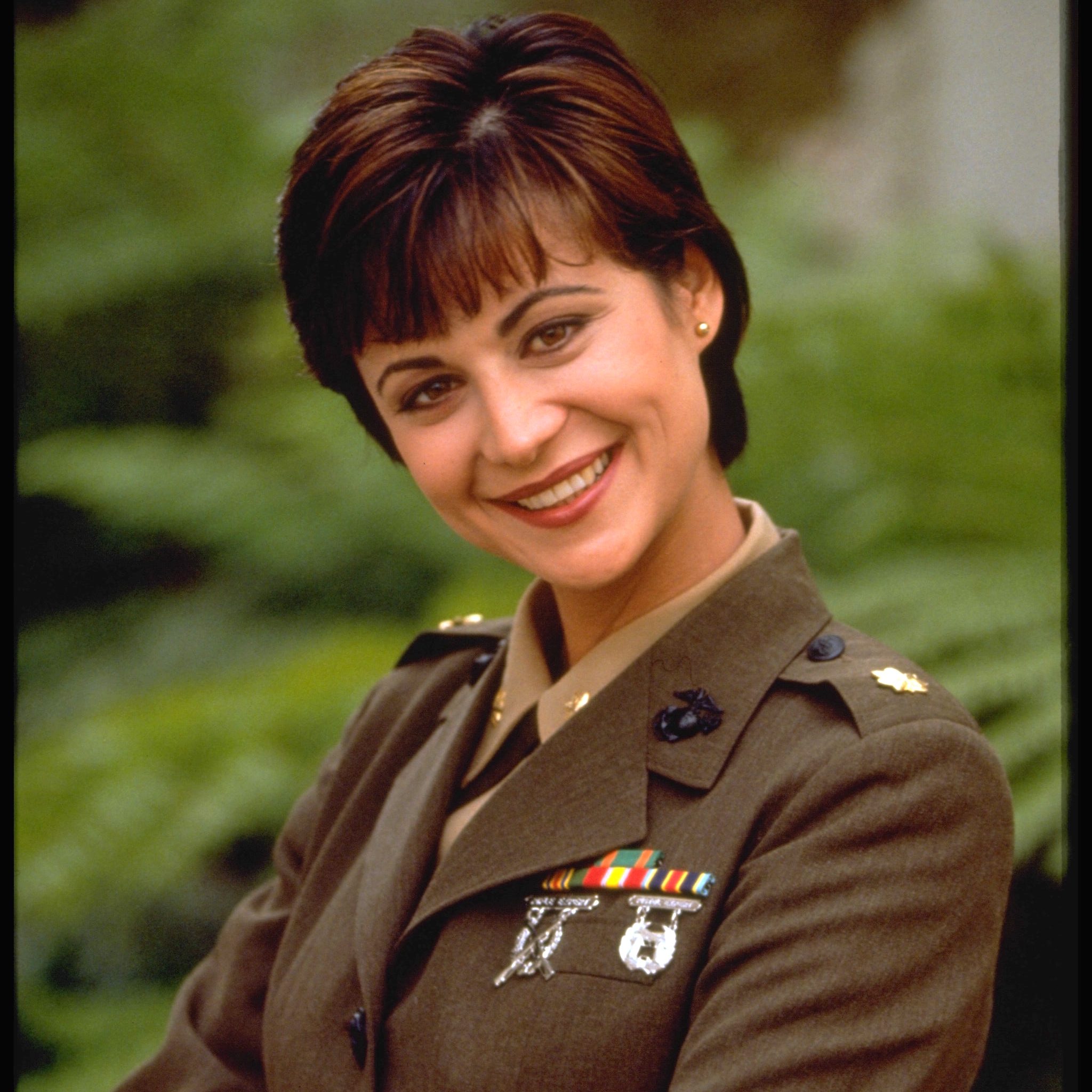 Promotional portrait for Catherine Bell TV show JAG, 1997