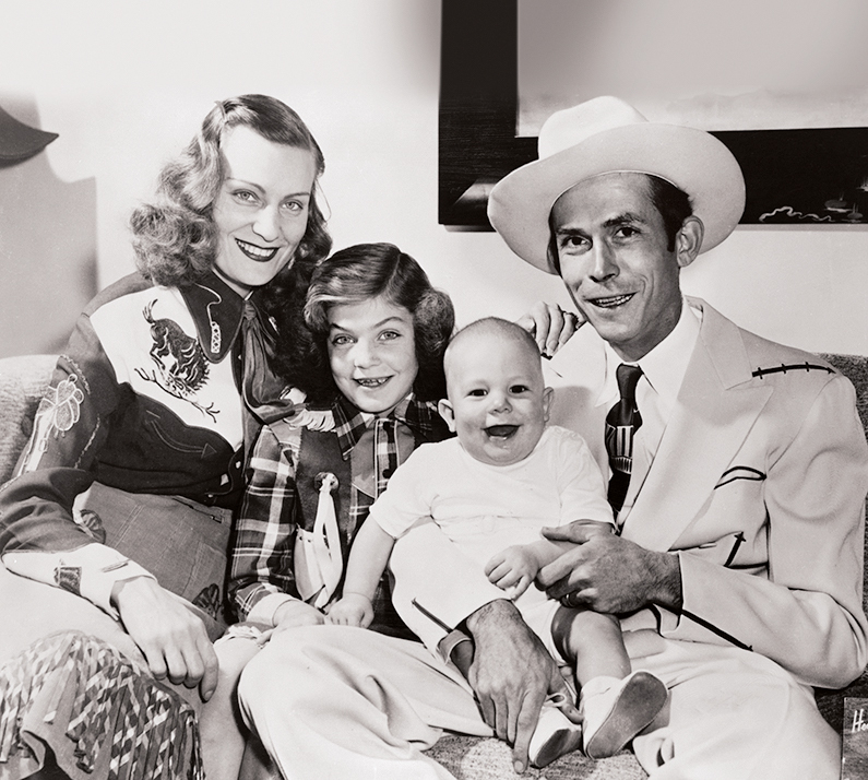Hilary recalls meeting her grandparents, Hank Williams (right) and Audrey (left) in Heaven