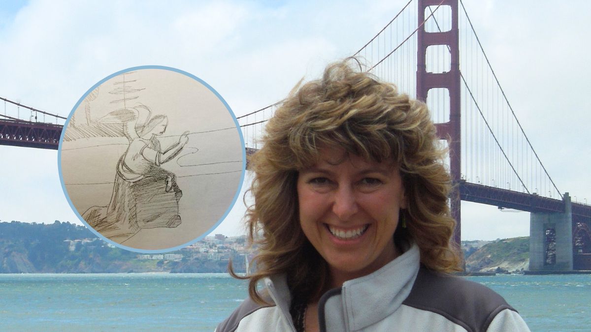 Ricci Hatch with one of the many signs from her son after he passed away