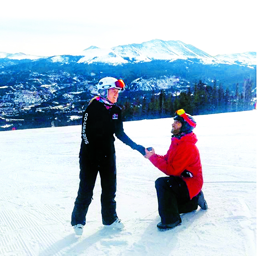 Aubrie and her now-husband, Jay, the day he proposed in 2016 Heaven is Real