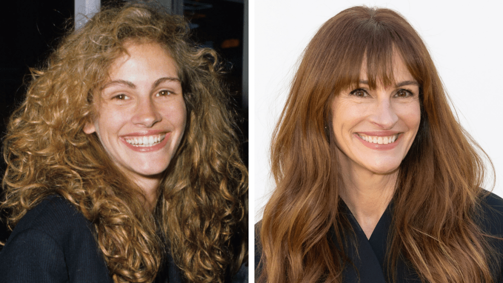 Julia Roberts in 1989 and 2024
