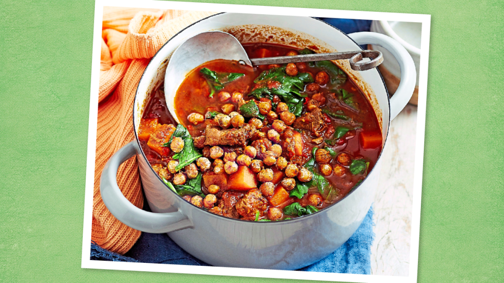 Tofu, Squash and Chickpea Stew (Vegetarian slow cooker recipes)