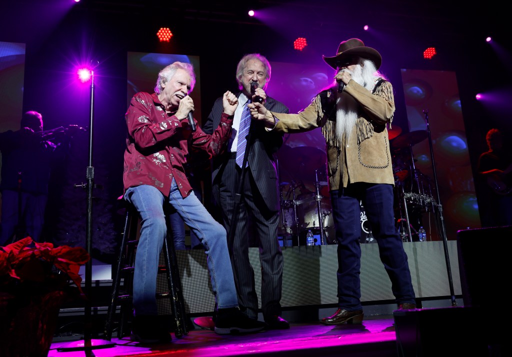 Joe Bonsall, Duane Allen and William Lee Golden of The Oak Ridge Boys perform at the Gaylord Opryland Resort on November 23, 2022 Country Faith