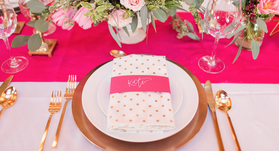 Valentines day party ideas: place setting