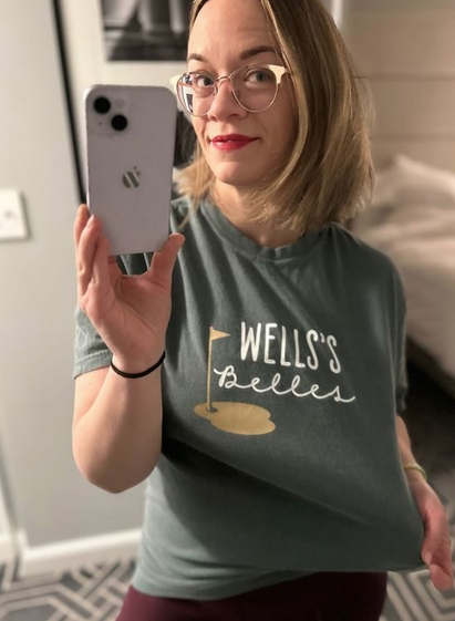 Tessa Bailey: Author Posing in Merch from new book